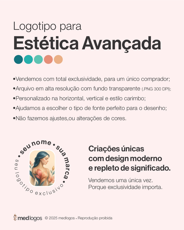 Logotipo para dermatologia estética avançada