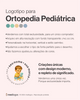 Logotipo médico para ortopedistas pediátricos com estilo exclusivo