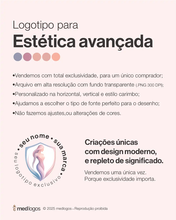 Logotipo para dermatologia estética