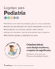 Logotipo exclusivo para pediatria, desenvolvido para clínicas infantis com identidade profissional e traço autoral