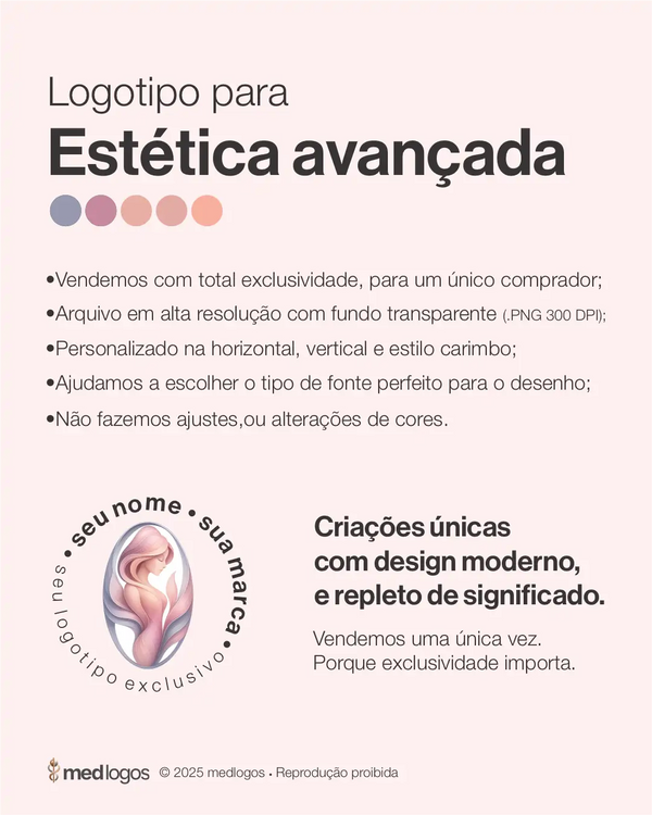 Logotipo para dermatologia estética