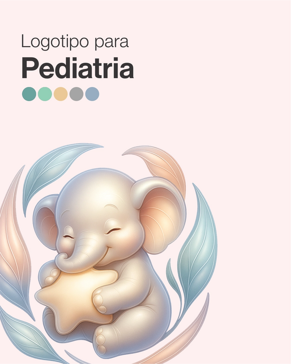 Logotipo para clínica pediátrica com visual profissional e exclusivo