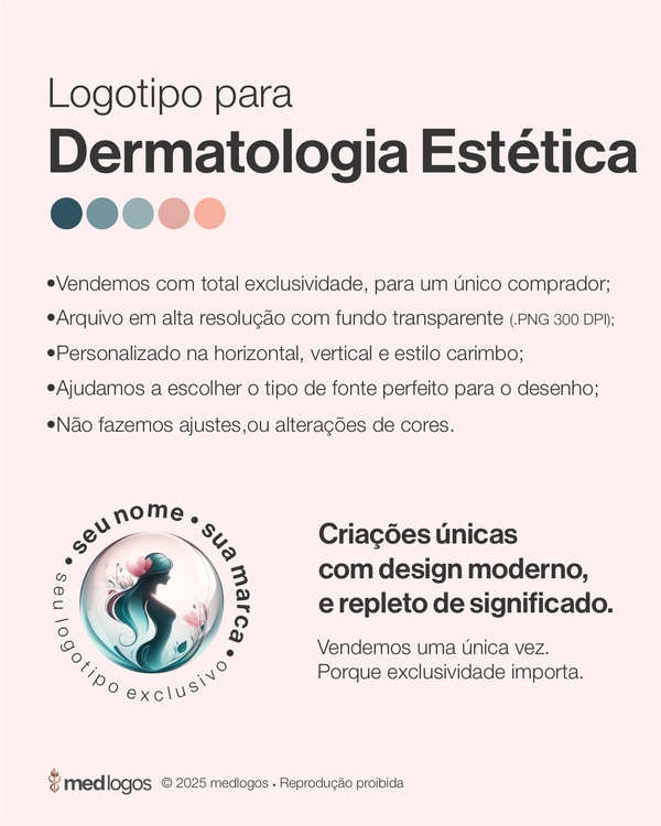 Logotipo para dermatologia estética