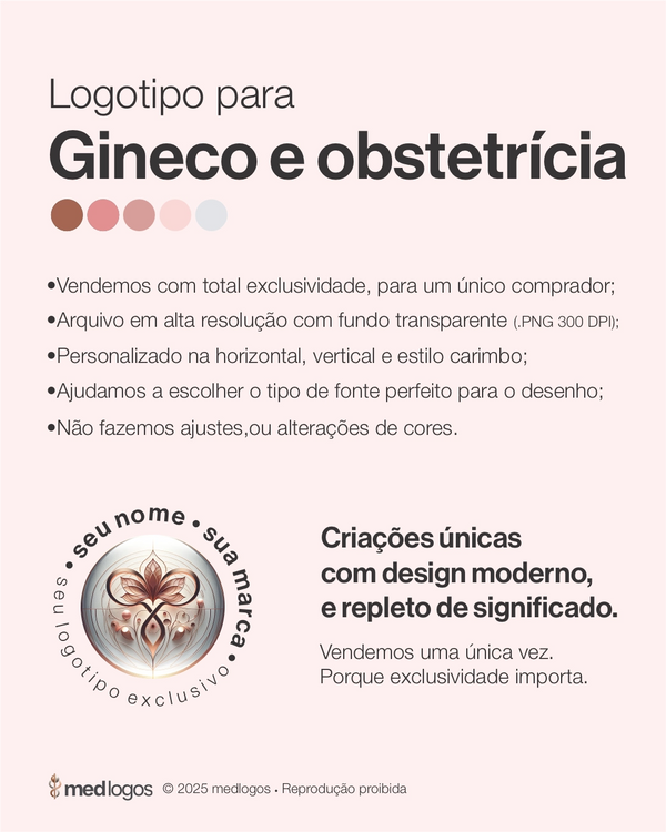 Logotipo para ginecologia e obstetrícia