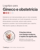 Logotipo para ginecologia e obstetrícia