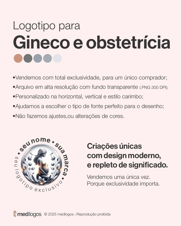 Logotipo para ginecologia e obstetrícia