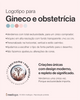 Logotipo exclusivo de ginecologia e obstetrícia com design autoral e estética sofisticada