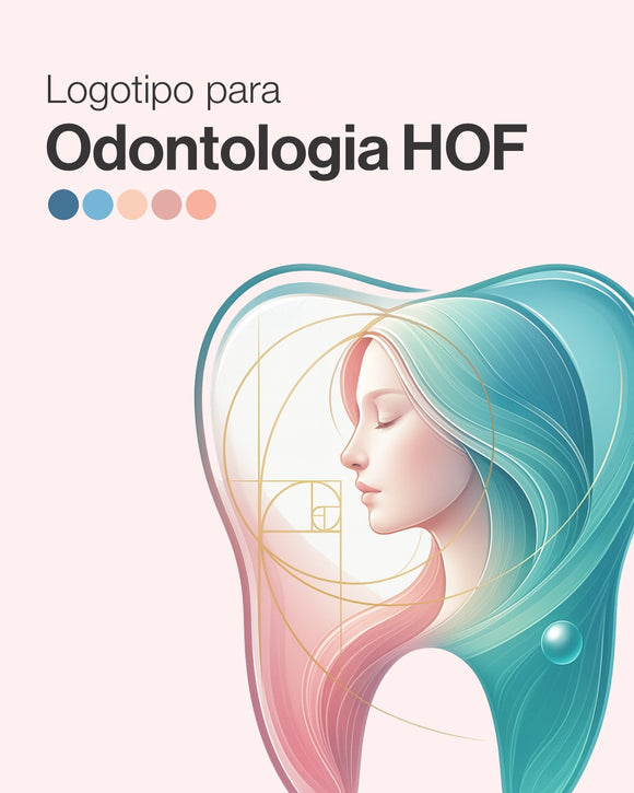 Logotipo para odontologia e harmonização HOF