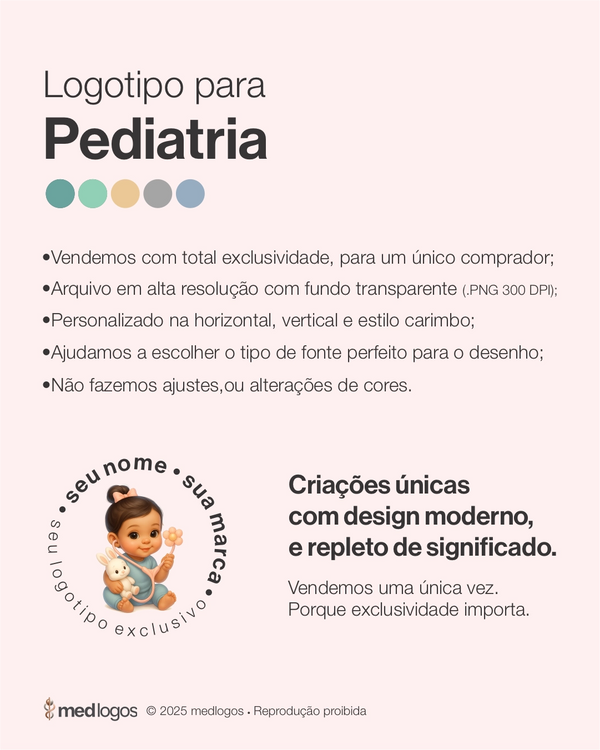 Logotipo de médica pediatra