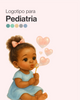 Logotipo para pediatria menina negra