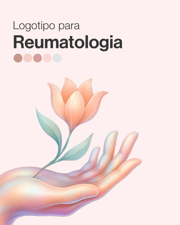 Logotipo para reumatologia. Design autorial e exclusivo de identidade visual.