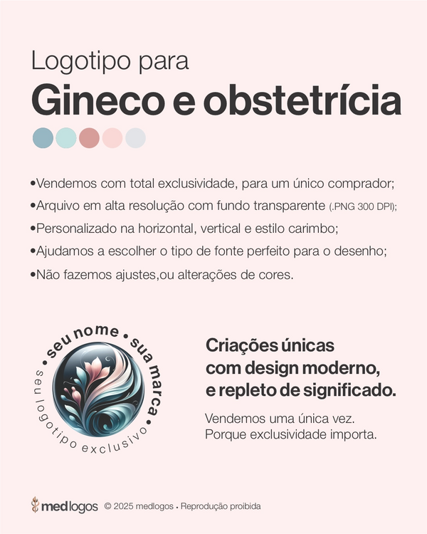 Logotipo para ginecologia e obstetrícia