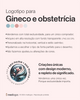 Logotipo para ginecologia e obstetrícia