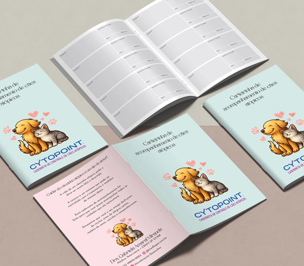 Carteira de controle de dermatite atópica para cães | Formulário de dermatologia veterinária para alergias