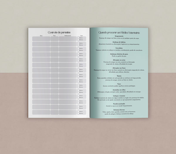 Cartão de vacinação pet personalizado para veterinários com papel resistente e acabamento profissional estilo passaporte