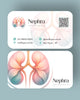 Cartão de visita premium para nefrologista, cantos arredondados - Med Logos® Gráfica Médica Especializada.