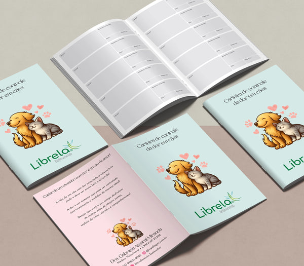 Carteira de controle de dor crônica em cães com escala de gravidade | Acompanhamento de tratamento para dor em pets - formulário veterinário