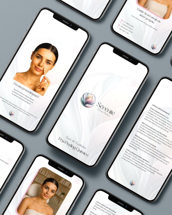 Guia de cuidados pós peeling químico em PDF