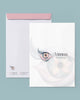 Envelope saco para exames oftalmologia - impressão resistente e layout funcional.