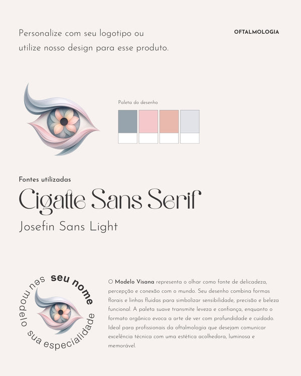 Design de envelopes para oftalmologiia. Elegantes e luxuosos personalizados.