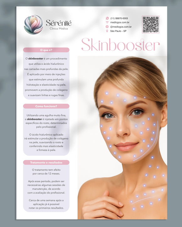 Lâmina explicativa sobre skinbooster