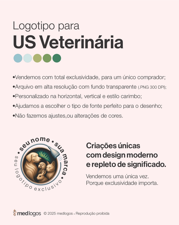 Criação de logotipo e identidade visual para Ultrassonografia veterinária