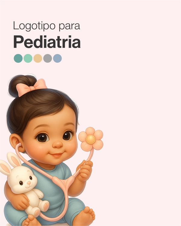 Logotipo de médica pediatra