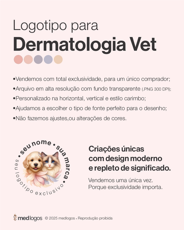 Logotipo para Dermatologia Veterinária