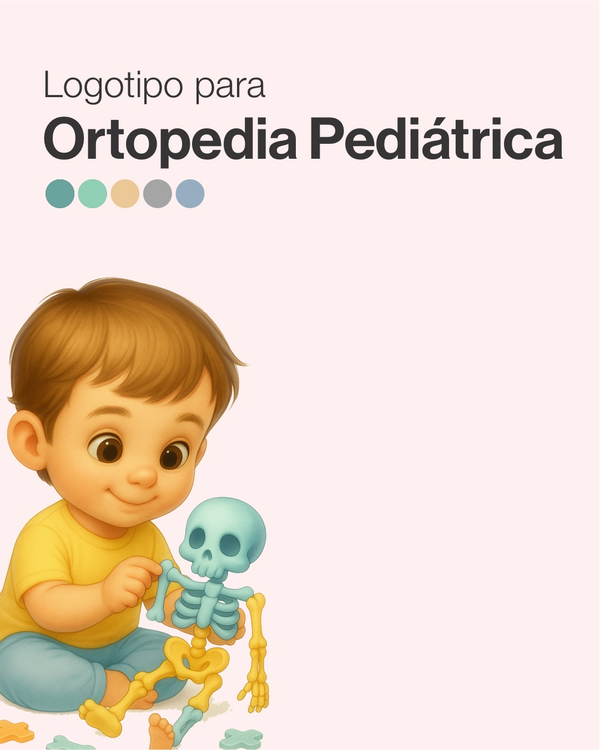 Logotipo médico para ortopedistas pediátricos com estilo exclusivo