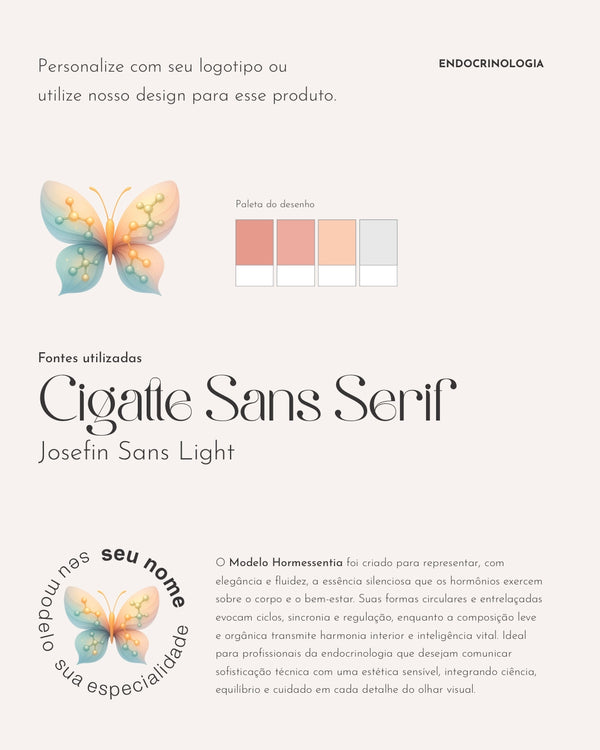 Papelaria médica personalizada para endocrinologistas. Impressos premium, design exclusivo e produção de alta qualidade.