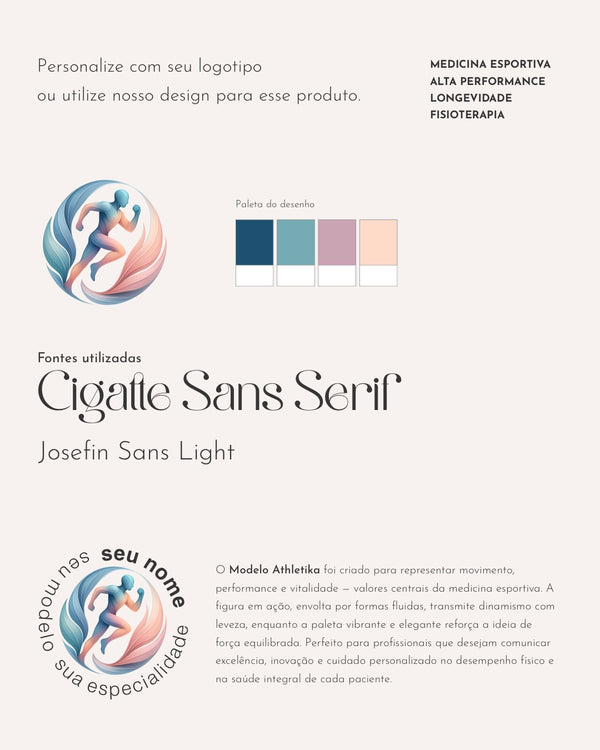 Papelaria médica para medicina esportiva: receituários, cartões e materiais premium para consultórios. Envelopes e pastas.