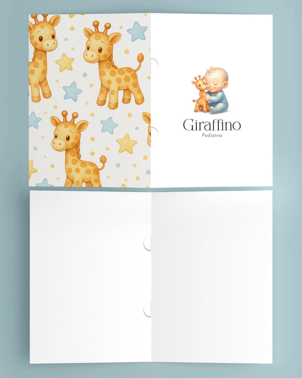 Pasta médica pediatria - impressão premium e layout funcional.