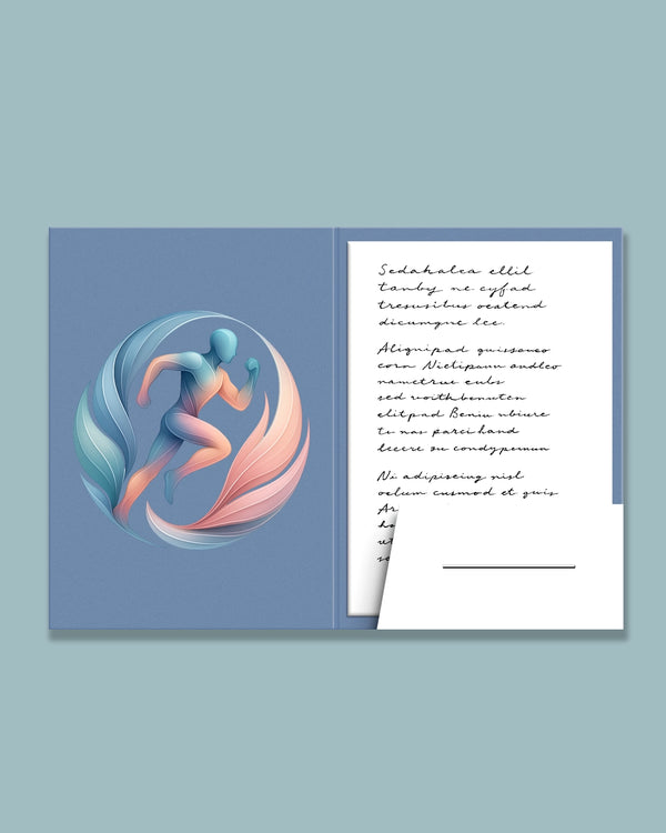 Pasta médica medicina esportiva - impressão premium e layout funcional para clínicas.