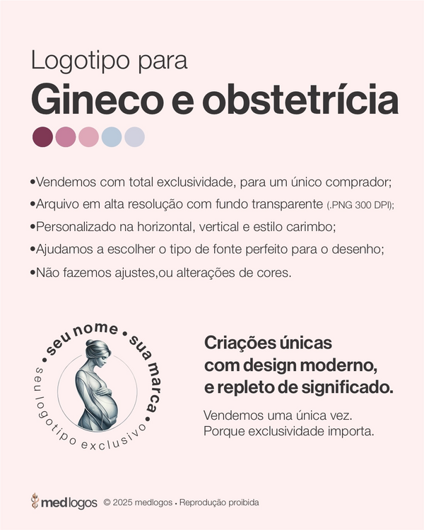 Logotipo para ginecologia e obstetrícia