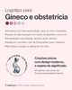 Logotipo para ginecologia e obstetrícia