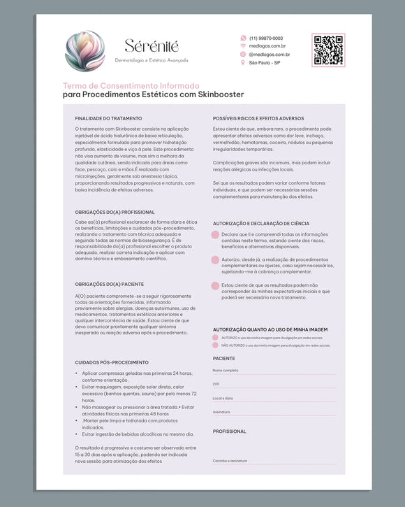 Termo de consentimento para microagulhamento