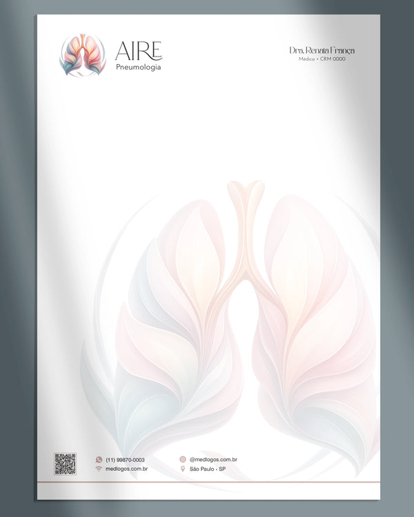 Receituário para impressora pneumologia, impressão de qualidade em gráfica especializada em medicina.