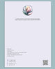 Capa ilustrada de cartão pré-natal com elementos gestacionais, papel premium fosco que não borra, pela Med Logos.