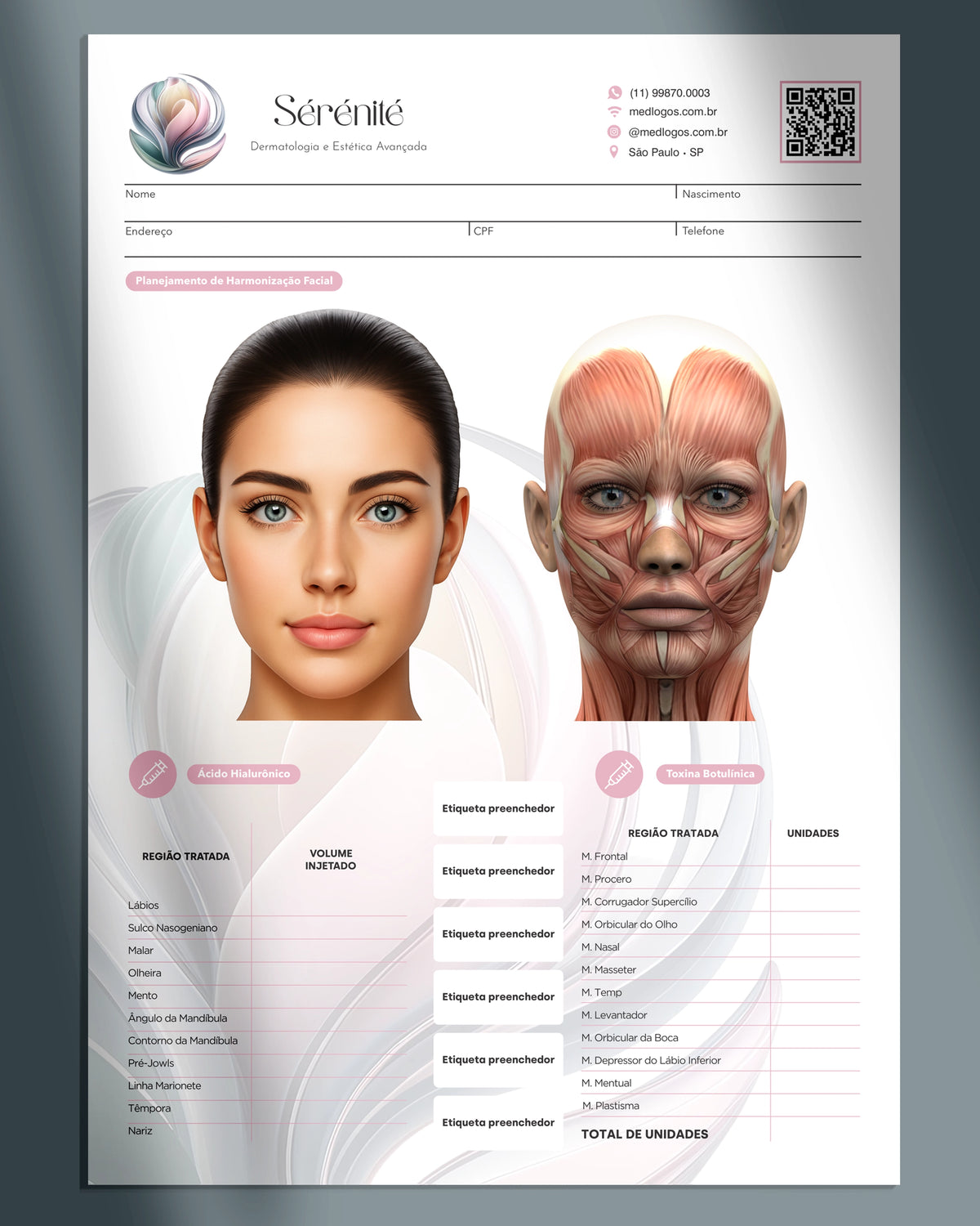 Ficha HOF • Harmonização Facial Feminina