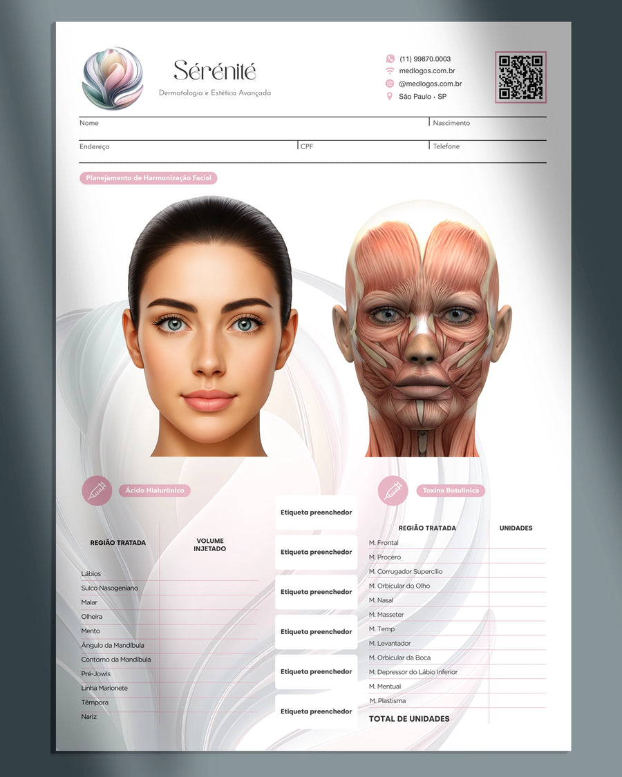 Ficha HOF • Harmonização Facial Feminina