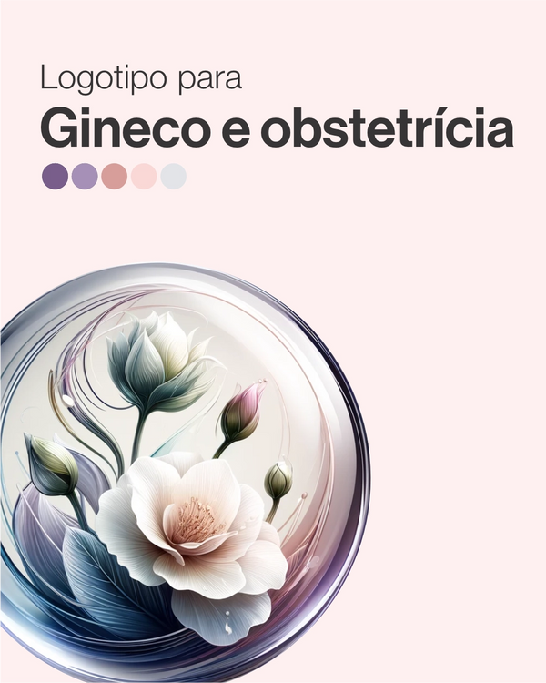 Logotipo para ginecologia e obstetrícia 
