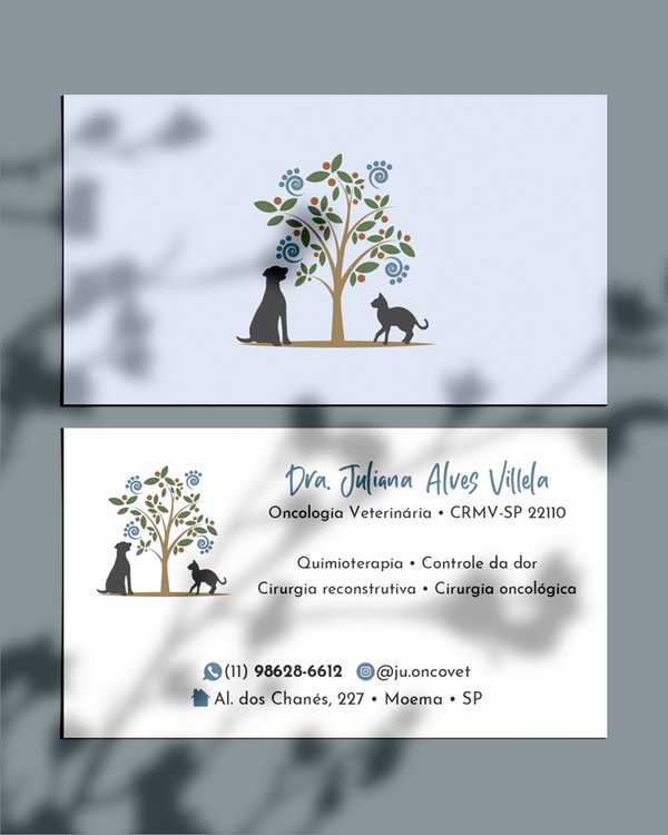 Cartão de visita veterinário