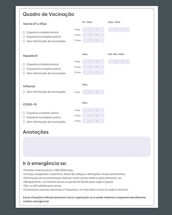 Cartão pré-natal personalizado. Impressão e design. Gráfica médica especializada.