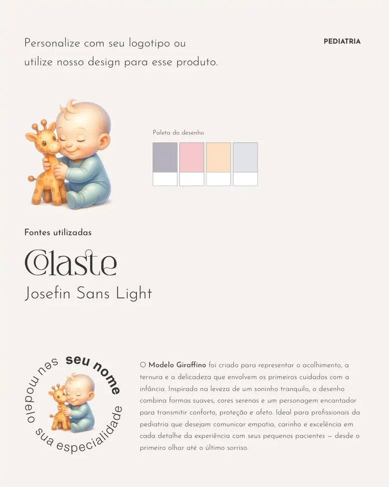 Cartão de próxima consulta pediatria São Paulo - impressão clara e layout funcional.
