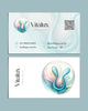Cartão de visita para urologistas com design elegante, logo e contatos, impresso em papel premium pela gráfica Med Logos.