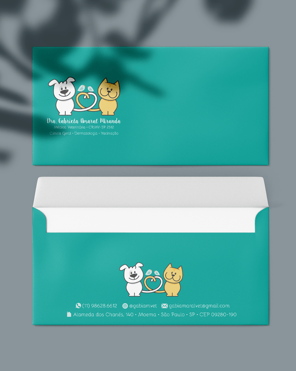Envelope ofício personalizado veterinario