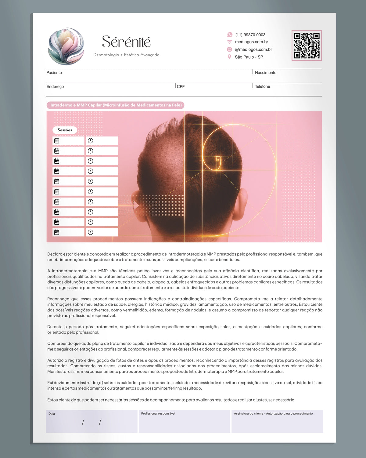 Ficha clínica de Intradermo e MMP Capilar