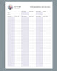 Ficha de monitoração glicêmica para médicos. Ideal para acompanhamento de diabetes e aplicação de insulina. Impressão premium.