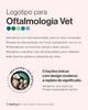 Logomarca exclusiva para oftalmologia veterinária. Criação de identidade visual veterinária Med Logos.