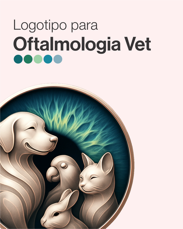 Logotipo exclusivo para oftalmologia veterinária. Criação de identidade visual veterinária Med Logos.